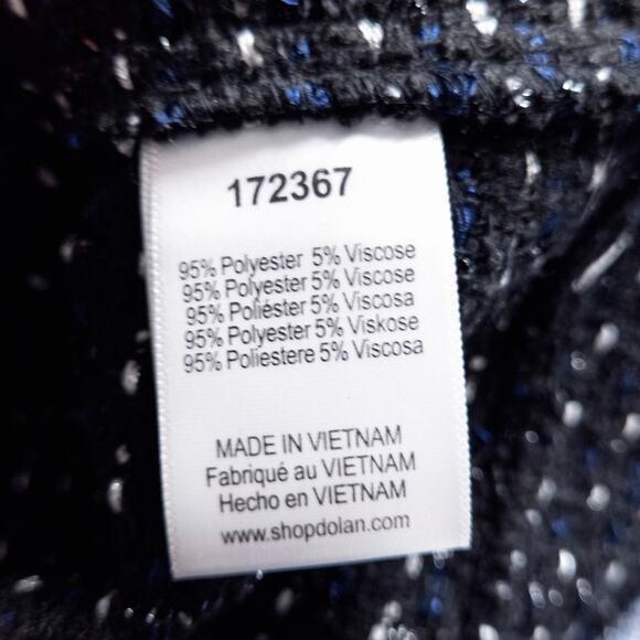 Dolan Women’s Tweed Jacket Old Money Office Siren Quiet Luxury Tailored Fit S - Picture 9 of 11